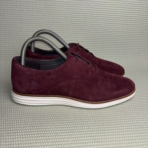Cole Haan Grand OS Oxfords Suede Low Top Lace Up Women’s Size 7B W15293 Burgundy
